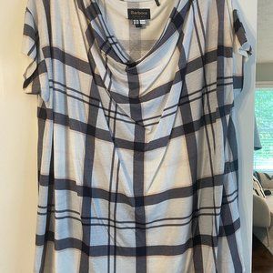 BARBOUR Summer Tartan Leathen Top T-Shirt Womens